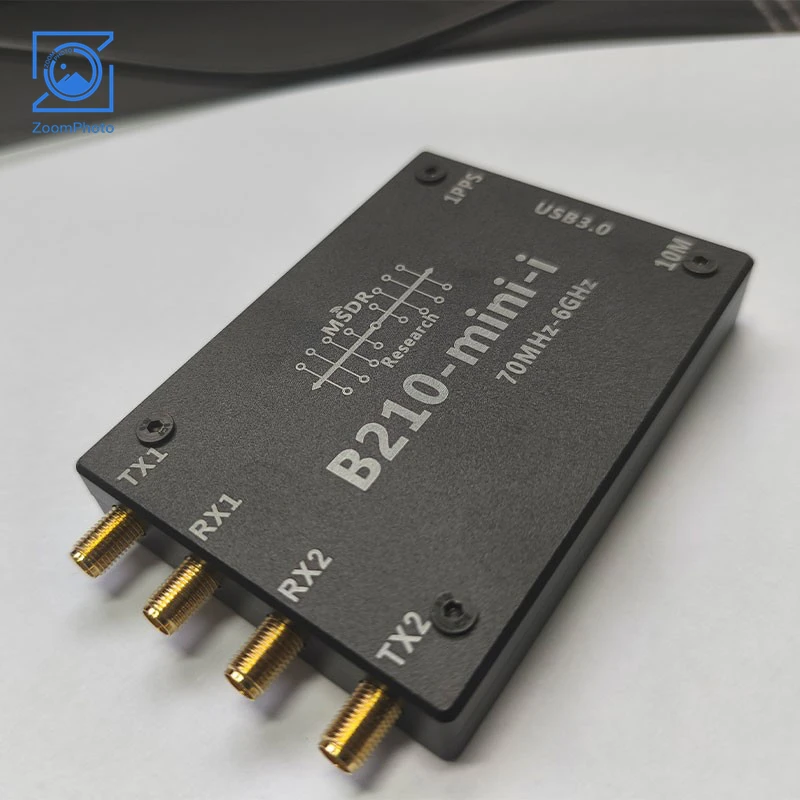 HamGeek B210 Mini-i 50MHz-6GHz SDR Development Board with Metal Shell AD9361 USB3.0 2TX 2RX Compatible with Opensource UHD