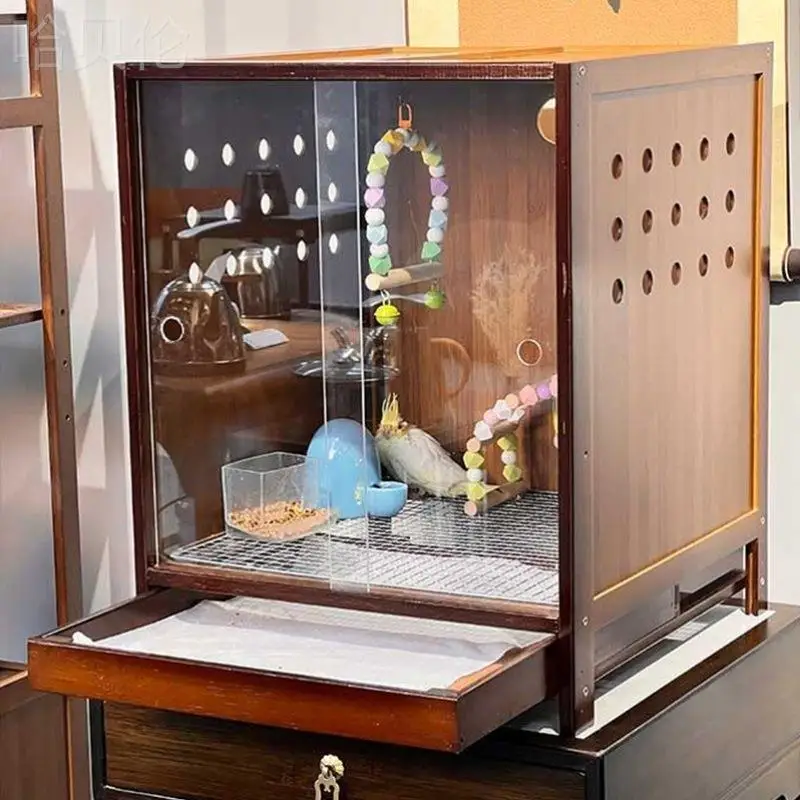 Feeding box Pet box Sliding door Bird cage Climbing supplies Drawer type
