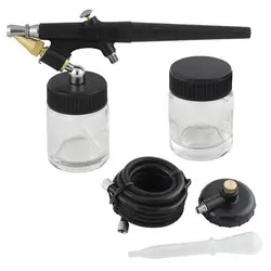 TD-138 0.8mm Single Action Airbrush with 2 22ml Paint Cups Detachable & Adjustable Atomizing Single Action Spray Pen