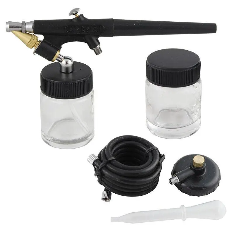 TD-138 0.8mm Single Action Airbrush with 2 22ml Paint Cups Detachable & Adjustable Atomizing Single Action Spray Pen