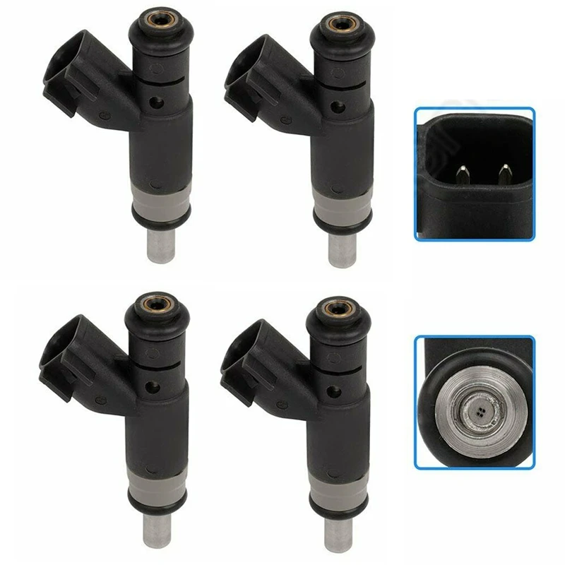 4Pcs Fuel Injectors 04891577AC 04891577AB For Dodge Caliber 2.0L 2.4L For Jeep Patriot Dodge Avenger Journey Chrysler Sebring