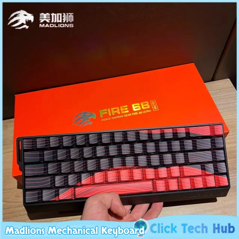 

Madlions Mad60 He Gaming Mechanical Keyboard Magnetic Axis 0.01 Precision 8000hz Magneto Gaming Specific Keyboard 61 Keys