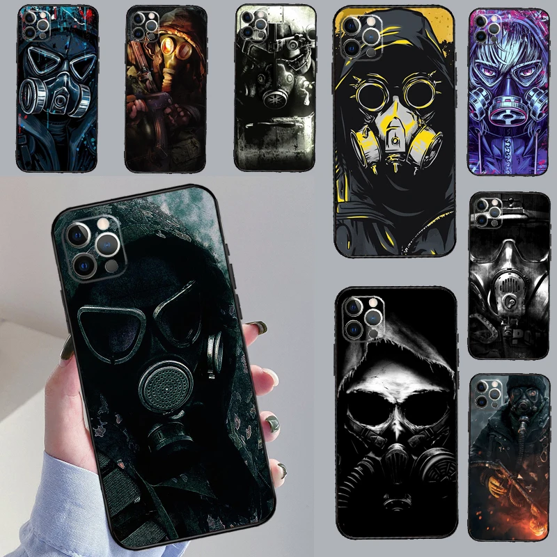 الجمجمة قناع واقي من الغاز فوندا ل Xiaomi Redmi ملاحظة 14 برو 10 11 12 13 11S 12S حالة ل Redmi 15 15C 14C 12C 10C 13C