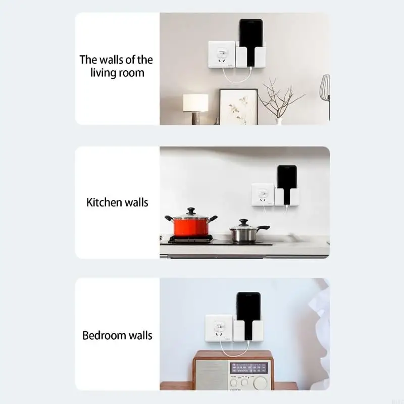 Phone Bracket Holder for Office Easy Installation Stand with Cable Management 