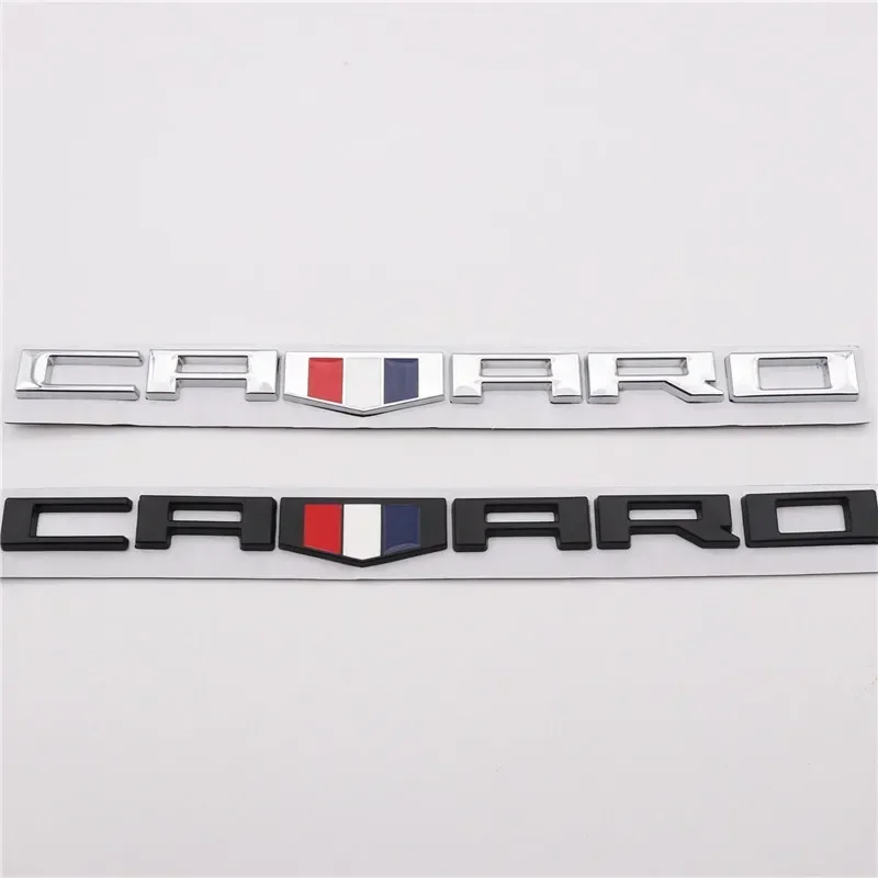 3D Car Decals Rear Trunk Emblem Badge for Chevrolet CAMARO Letter Cruze Camaro Captiva Aveo Silverado Auto Side Sticker Exterior