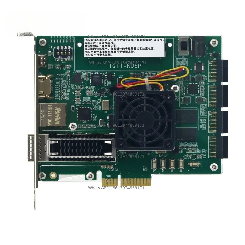 HamGeek XCKU5P Development Board + AD9361 RF Module FMCPCIE3.0 HDMI-compatible 100G Gigabit Ethernet for FPGA Development