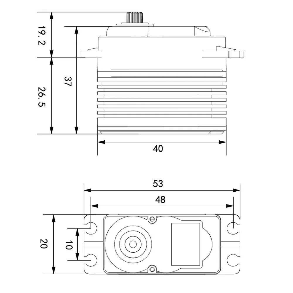 MY Servo MS-7955TG 6.0V/24KG Coreless Motor Servo Digital Ultral Splashproof Titanium Gear Replace HS-7955TG for Rc Cars Model