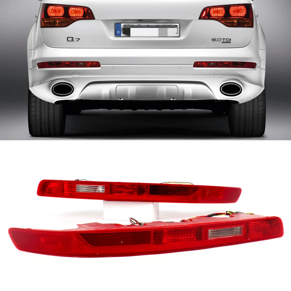 

Rear Light Tail Lamp With Bulbs For Audi Q7 2006 2007 2008 2009 2010 2011 2012 2013 2014 2015-4L0945095 4L0945096