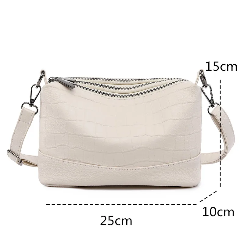 Women 100%Genuine Leather Handbag Large capacity 2023 Main HighQuality Soft Cow Leather Luxury Purses Female Shoulder Crossbody