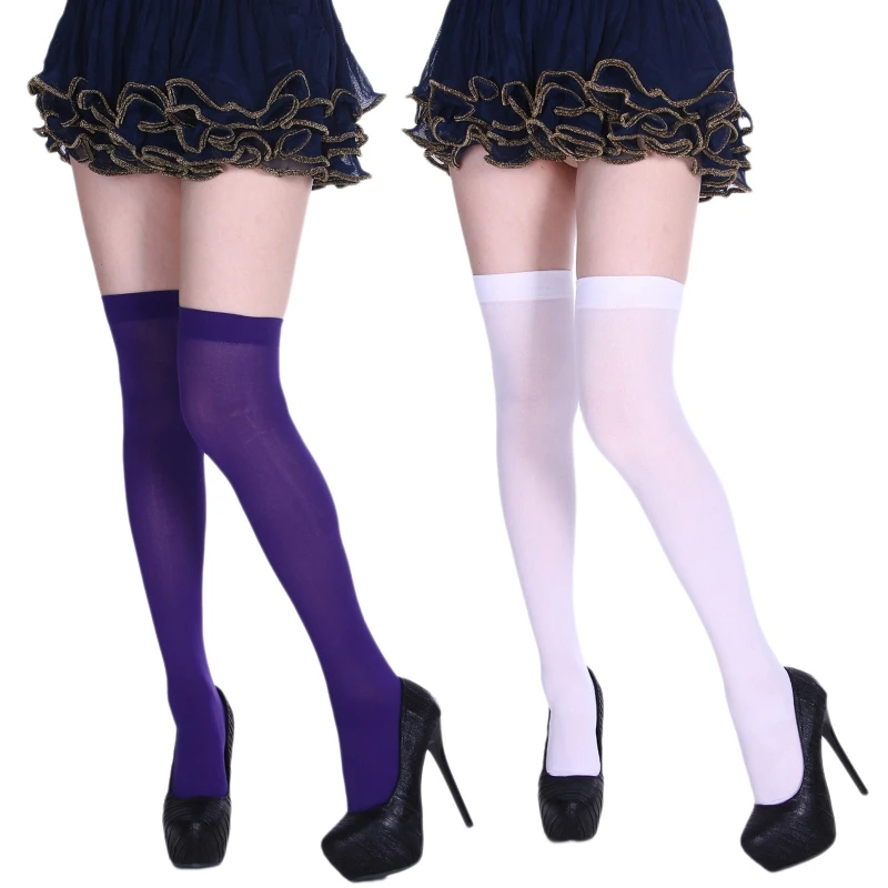 Zakolanówki skarpety wysokie pończochy skarpety do kolan bardzo długi zakolanówki skarpetki dla kobiet dziewczynki Halloween Cosplay
