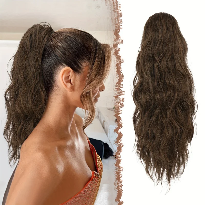 Women's high , new water wave style claw clip, ponytail wig magic tool