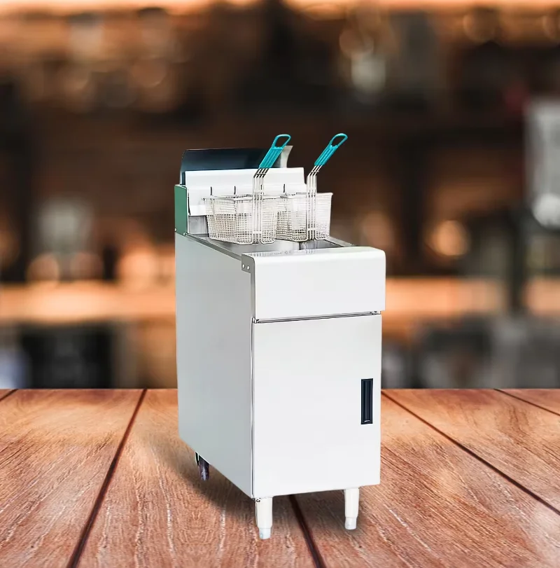 Ex-Factory Price 26L Stainless Steel Deep Fryer Single Commercial Kitchen Lpg Fryer For Chicken Fish