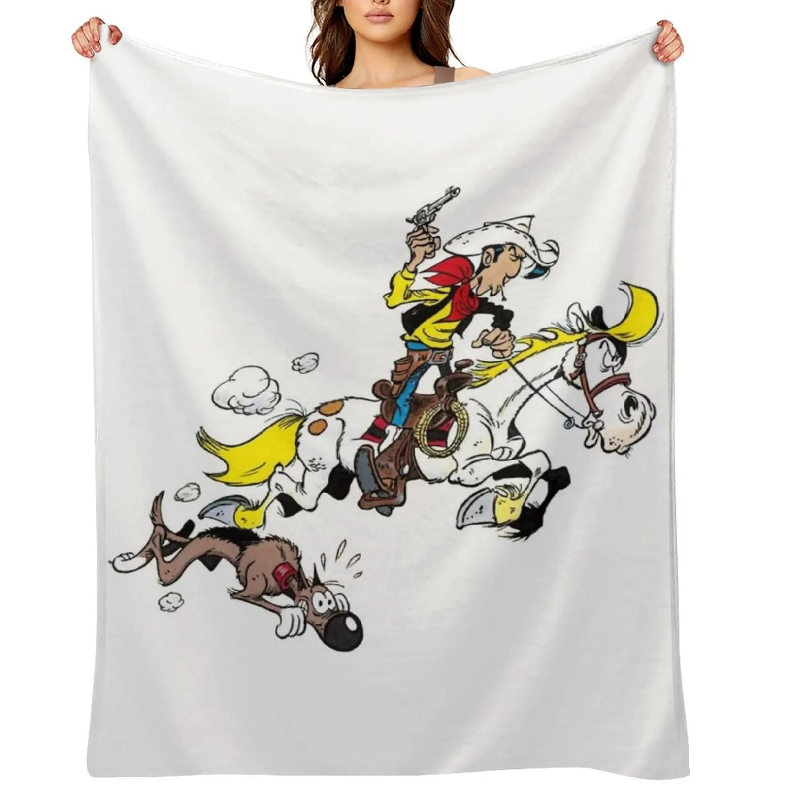 

Lucky Luke Throw Blanket Blankets For Baby Thin warm for winter Picnic Blankets