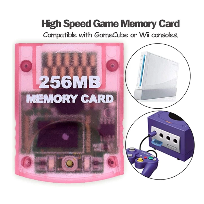 Tarjeta de memoria de alta calidad de 256MB para guardar datos de juego GC Compatible con Wii Gamecube Dropship