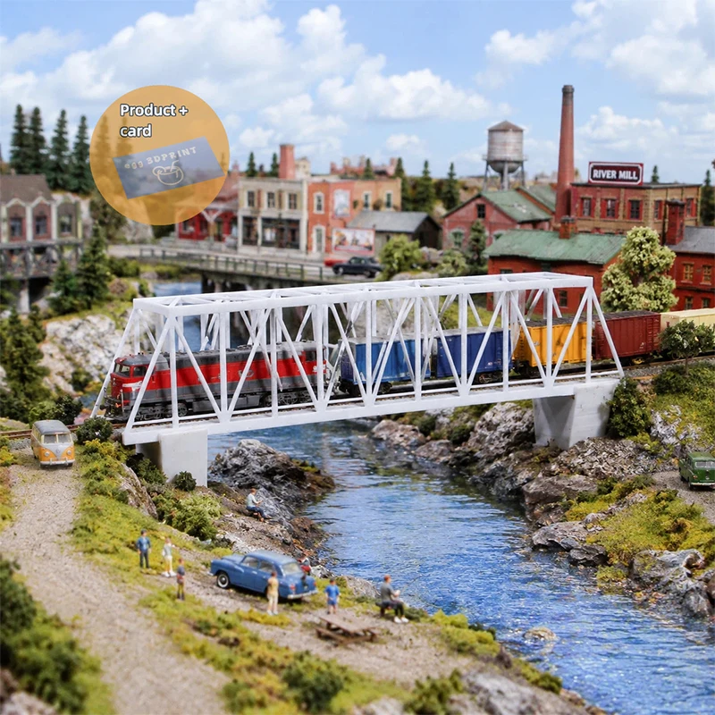 N Track 1:160 Truss Bridge Miniature Model Suitable for Scene Model Matching