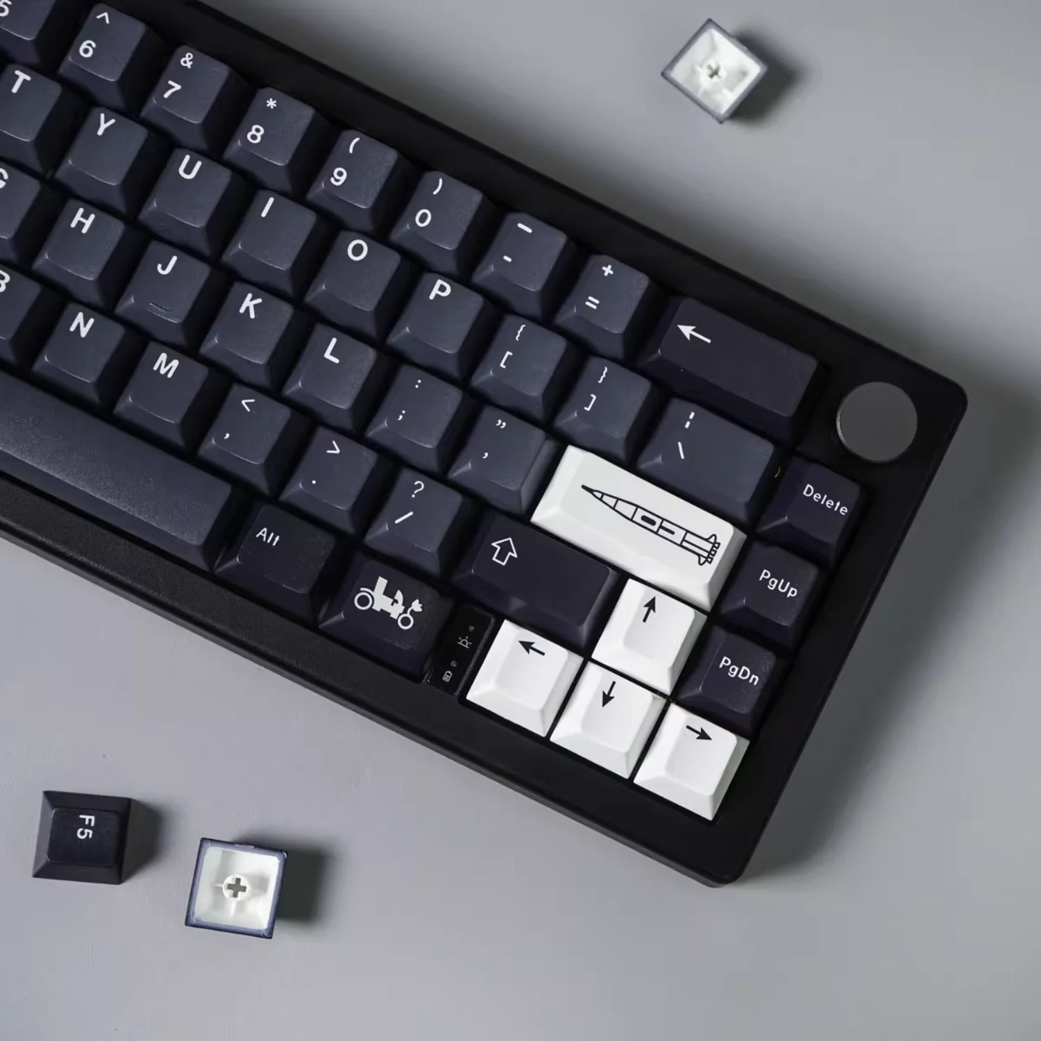 

Apollo Theme Cherry Keycaps PBT128 Simple Adaptation Suitable for 60/64/84/98/108 Mechanical Keyboards MX Switches