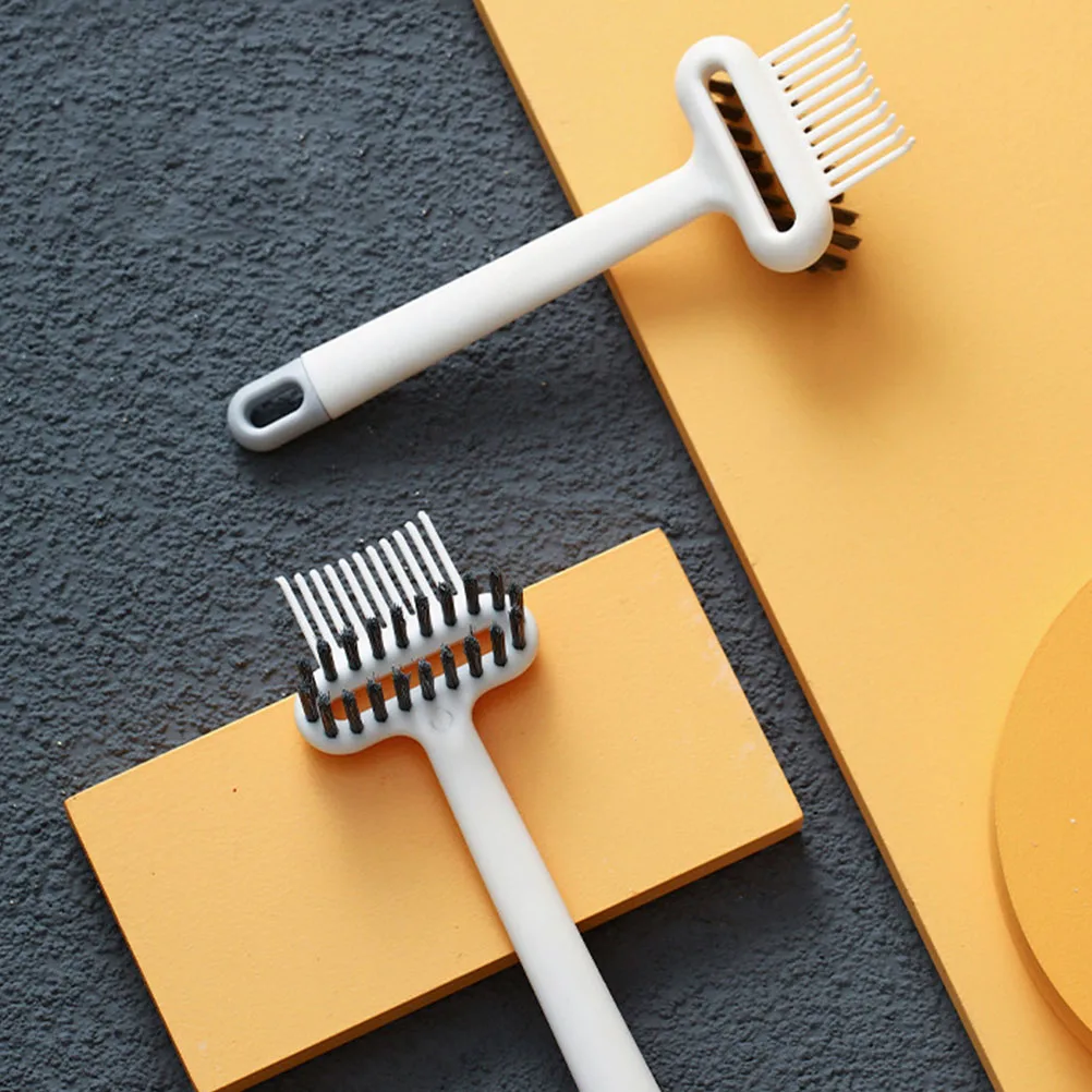 2 pezzi pettine spazzola per pulizia spazzola per capelli strumento per la pulizia per rimuovere la polvere dei capelli incorporata da setole rastrello multifunzionale design casa