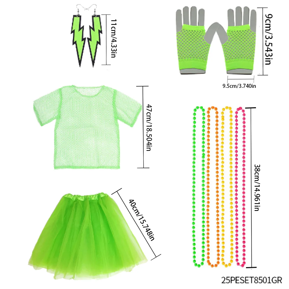 Nostalgia lat 80. - 5-częściowy zestaw - Klasyczny, vintage'owy komplet, który zachowuje atmosferę lat 80., idealny dla fanów i do cosplayu Fairy Tail.