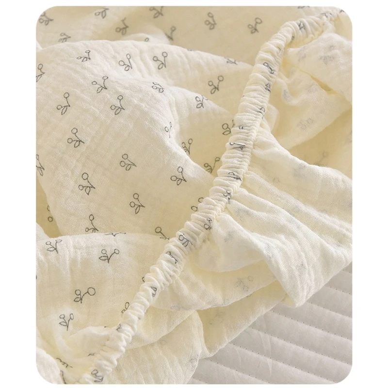 Baby Bed Sheet Lovely Pattern Cotton Swaddles Sheet Soft & Breathable Bedding Large Size Baby Bed Sheet for Boy Girls