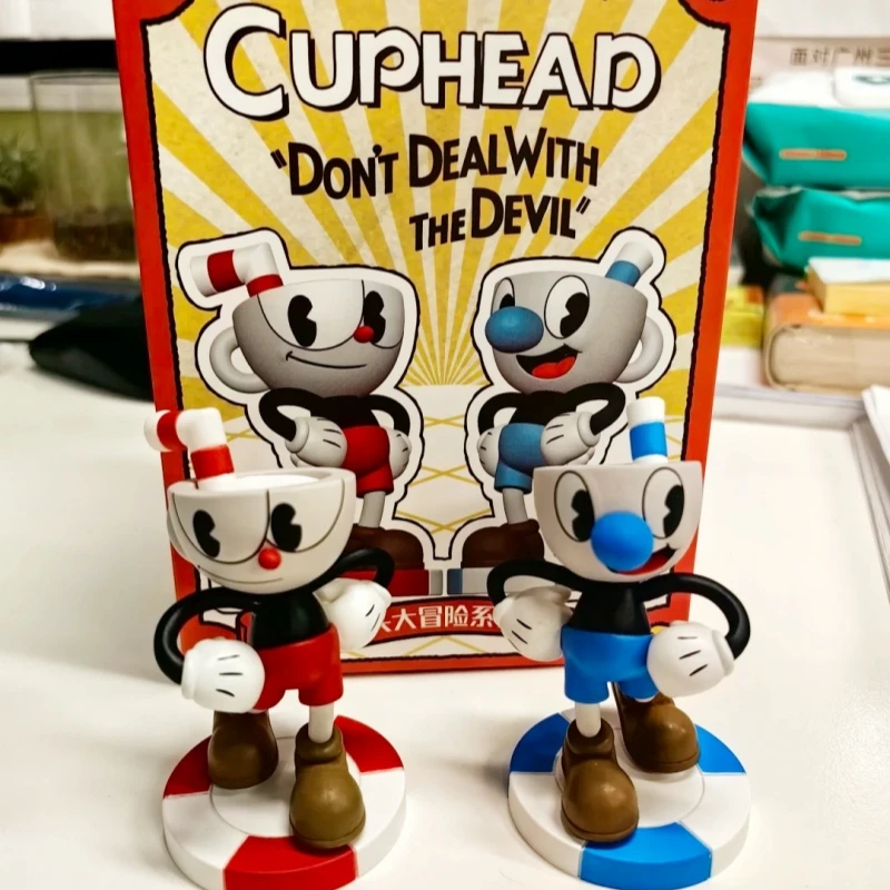 

Cuphead's Adventures Series Cute Model Toy Figure Game Role Room Decor Trendy Collection Birthday Gift for Kids And Collectors