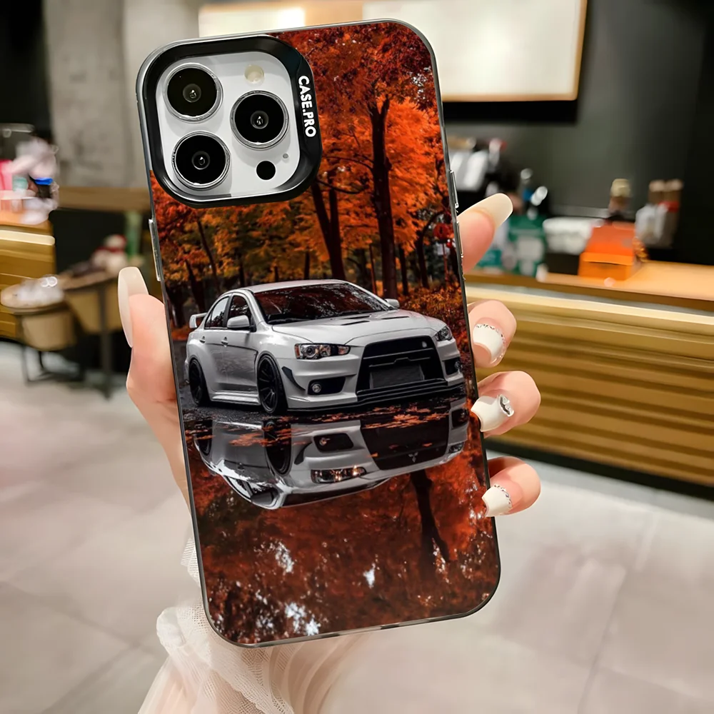 Luz traseira G-GTR carro r35 1 caso de telefone para iphone 16,15,14,13,12,11,pro,max,plus,mini,xs,se anti queda preto fosco amortecedor duro