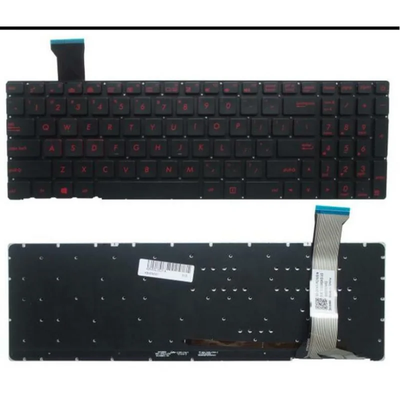 New For ASUS G552V G552VW G552VX FZ50JX GL752VW Keyboard RED Backlit US