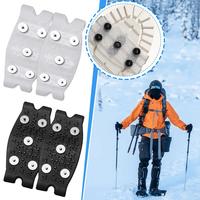 5-Claw Outdoor Anti-Skid Shoe Covers, Universal Non-Slip Gripper Spikes for Snow and Ice, for Hiking Climbing Y8H2