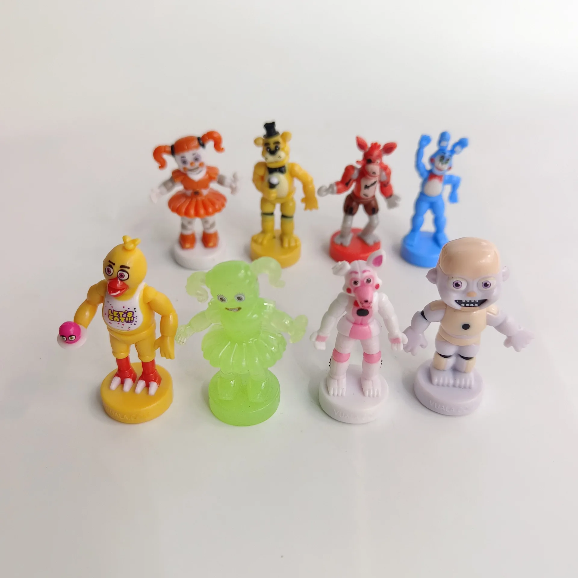 Figuras FNAF Freddy Bonnie Foxy Fazbear Fnaf Bonnie Bear figura de acción colección de PVC pesadilla Fredbear globo muñecas modelo de juguete