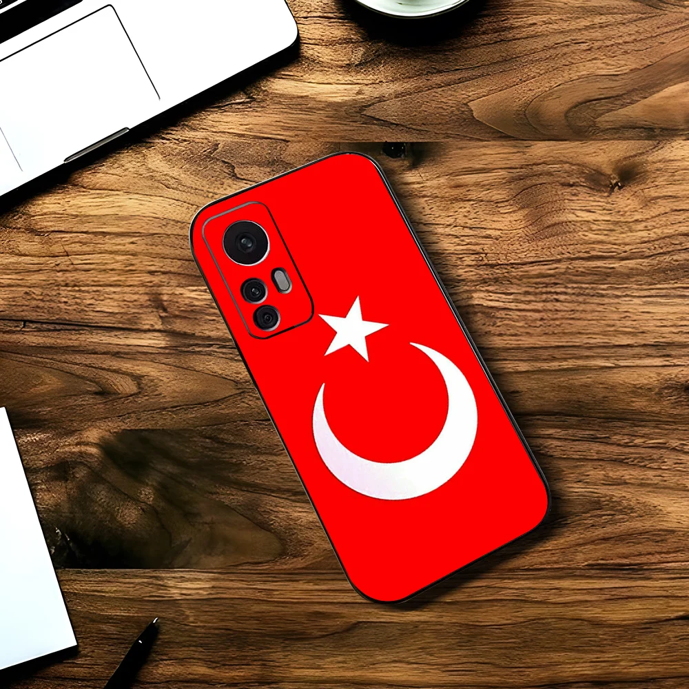 T-Turkish T-Turkey Flag Designs Phone Case For Xiaomi 11 Redmi Note 11 5G 8T 9A 9 10T Note8Pro Note9 12SUltra Black Case