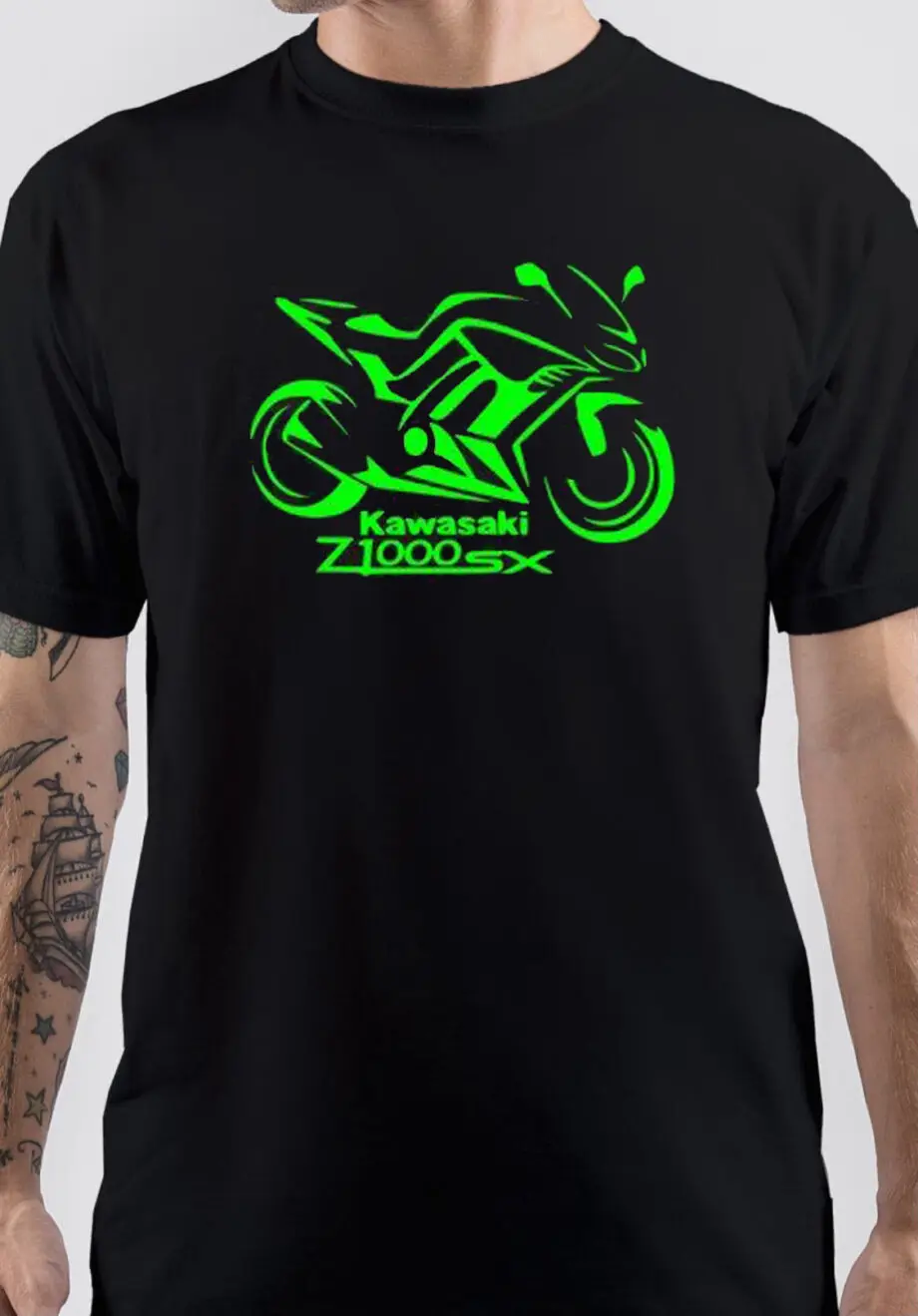 

Kawasaki Motorcycle Racing Team Z1000sx Men Women Crew Neck Short Sleeved Loose Streetwear Moto Fans Vintage Motocross T-Shirt