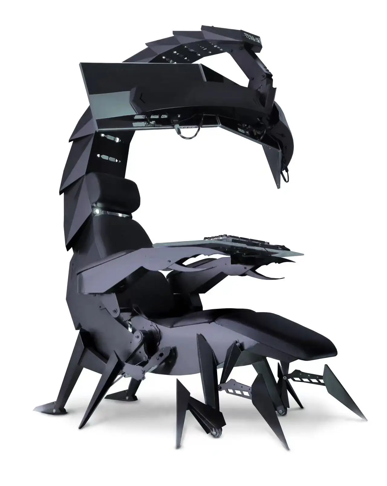Cluvens Ergonomic Fully Recliner Office Chair Workstation PC Cockpit Zero Gravity Workstation Chair Scorpion Chair Cluvens