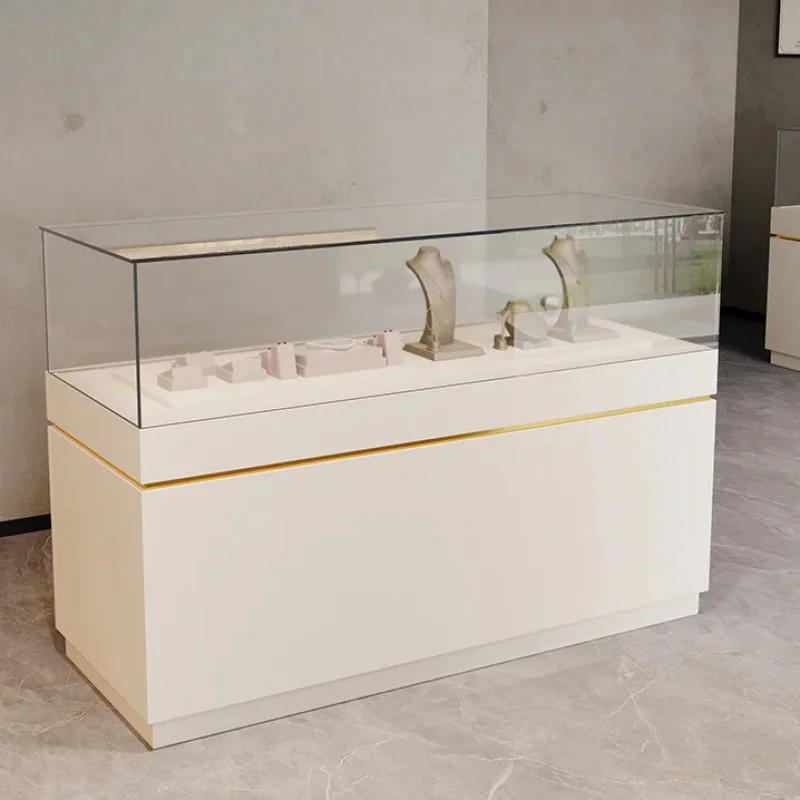 custom.High Quality Customizable Stainless Steel Glass Showcase Lightweight LED Strip Lights Square Heart Trapezoid Storage