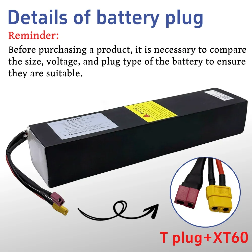 13S4P 672Wh بطارية ليثيوم أيون حزمة 48 فولت 14 أمبير مناسبة لبطارية سكوتر كهربائي Kugoo M4/M4Pro 14000 مللي أمبير في الساعة المدمجة في BMS