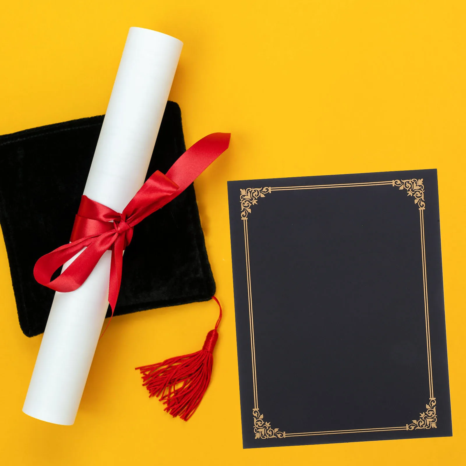 

5 Sets Certificate Envelope Cover Holders Folder Birth Document Organizer Two Sides Binder Covers