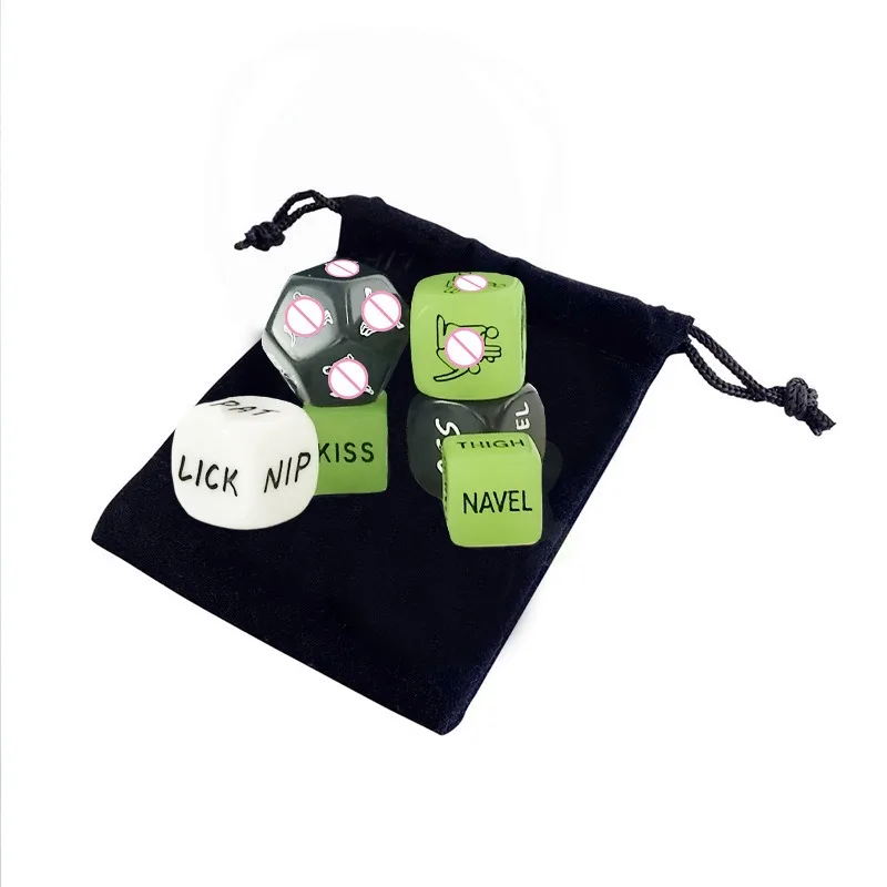 

Erotic Dice Combination Foreplay Flirting Seductive Posture Dice Night Light English Fun Flirting Dice Combination