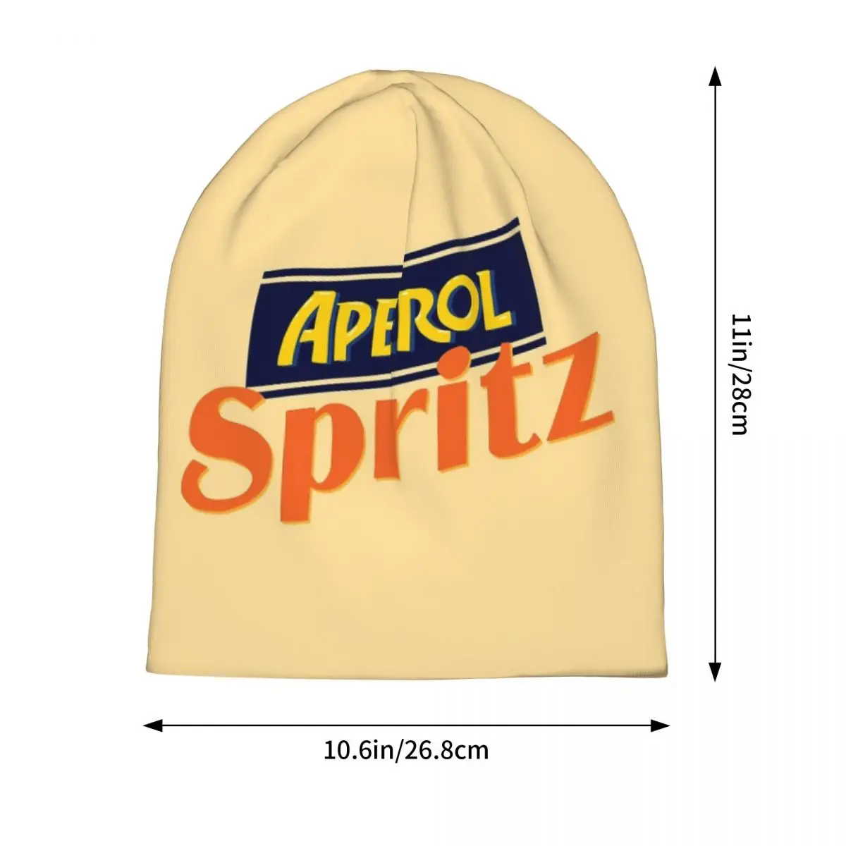 قبعة Aperol Spritz الدافئة المحبوكة قبعة بونيه عصرية للخريف والشتاء قبعات بيني خارجية للرجال والنساء والكبار