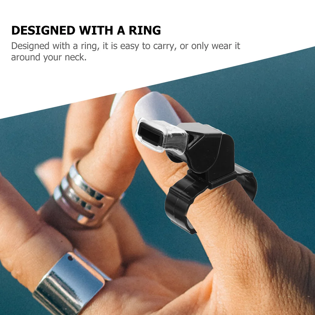 2 قطعة الصلبة ABS بصوت عال الرياضة صافرة الحكم الدائري سهلة الحمل هدية للمدربين المعلمين التنزه صفارات للبالغين