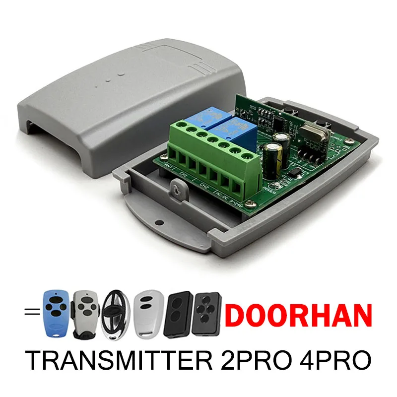 

Для DOORHAN TRANSMITTER 2PRO 4PRO Пульт дистанционного управления воротами Брелок Барьер 433,92МГц автоматика для ворот