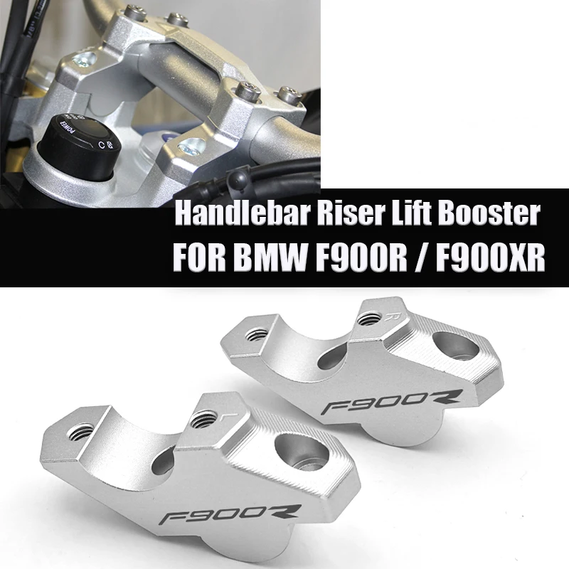 CNC Aluminum Motorcycle Handlebar Riser Lift Booster For BMW F900R F900XR F 900 R XR F900 R XR Handle Booster Pads Holder Kit