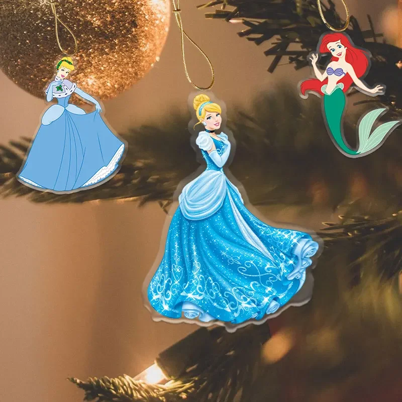 #Princess Christmas Tree Decoration Dangle Frozen 8cm Acrylic Bedroom Casement Window Decoration Dangle Holiday Gift