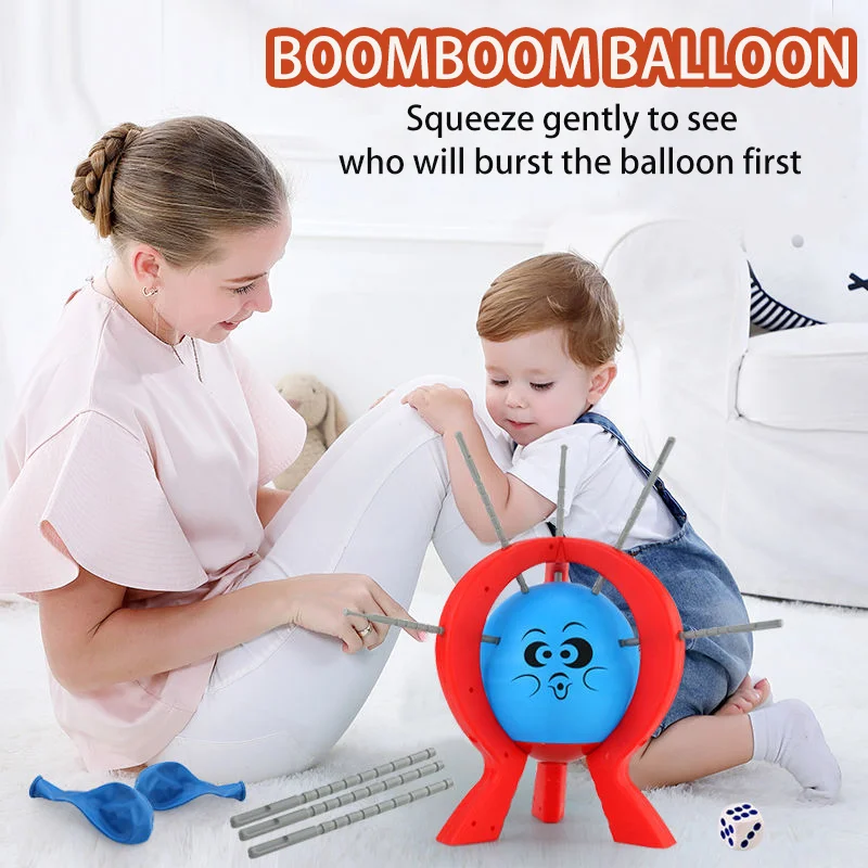 Kids Balloon Popping Game Balloons Exploding Party Big Adventure Toy Social Board Games Sticks For Family Fun Game Children Gift
