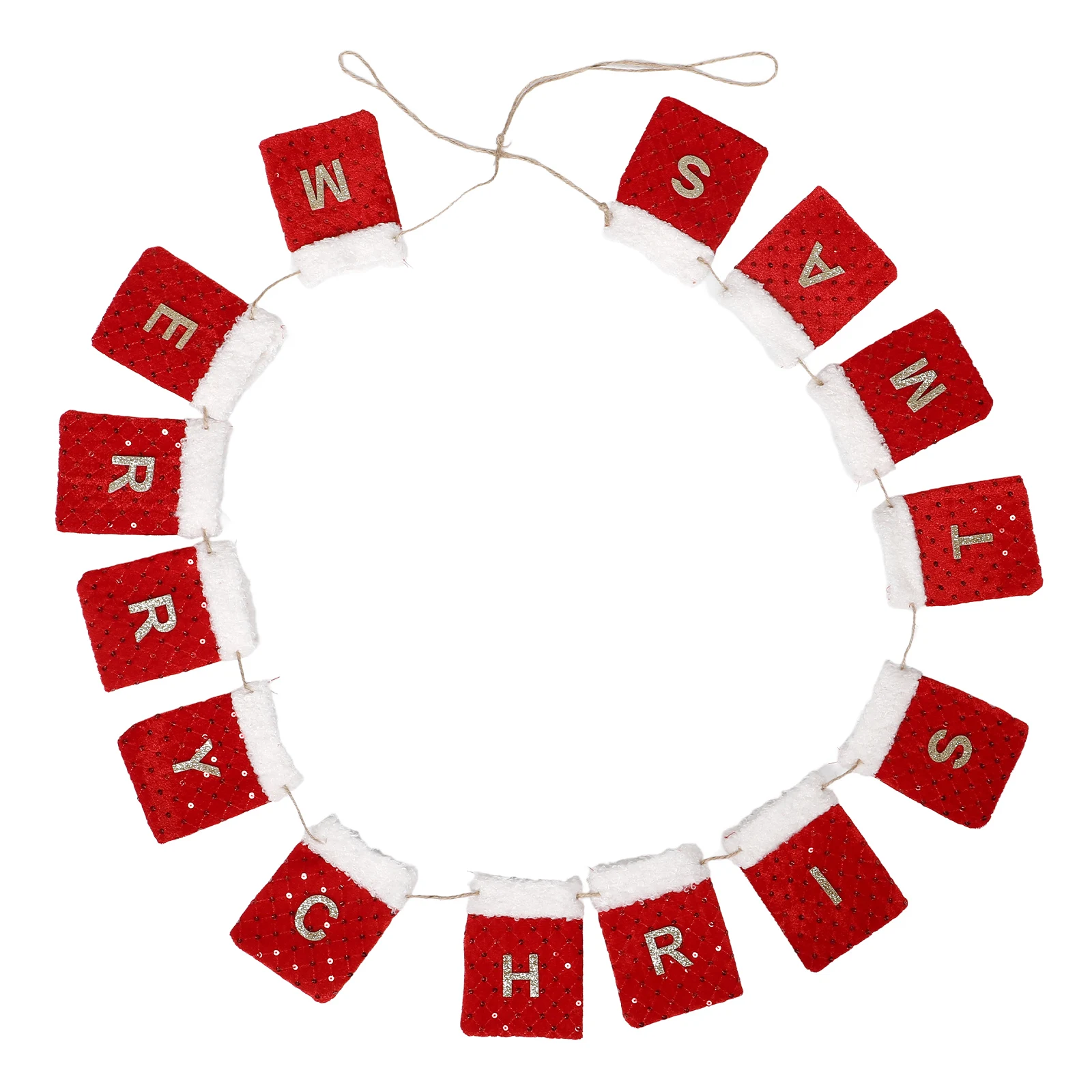 

Felt Background Wall Decoration Clear Plastic Ornaments for Crafts Christmas Socks Banner