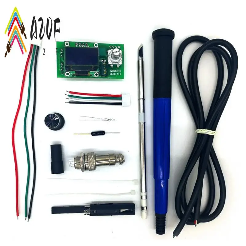

A20F-T12 STC OLED-контроллер Цифровая паяльная станция DIY НАБОРЫ с ручкой Использование для наконечников T12