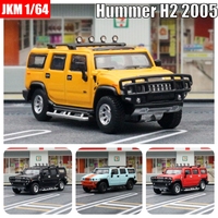 1:64 Hummer H2 Miniature Model, JKM 1/64 Premium SUV Sport Toy Car Off-Road Vehicle Free Wheels Diecast Alloy Collection Gift