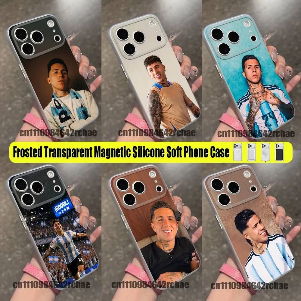 For E-Enzo F-Fernandez Phone Case For iPhone 12,16,11,14,13,17,15,E,Air,Mini,Pro,Max,Plus For Magsafe Magnetic Clear