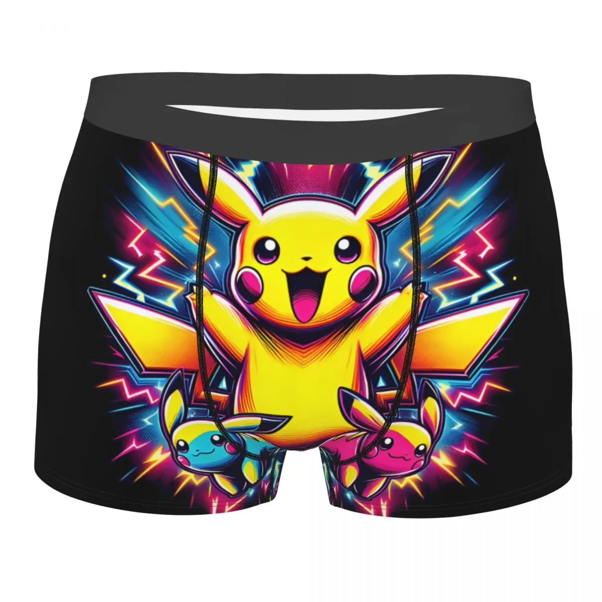 Japanese Anime Game Pokemon Underpants Breathbale Panties Men\'s Underwear Ventilate Shorts Boxer Briefs