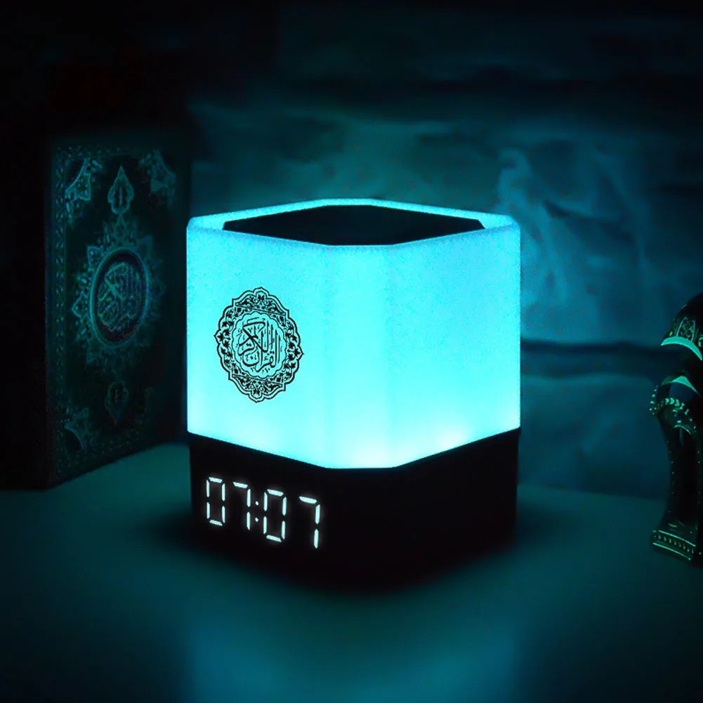 Multi functional alarm clock speaker, home subwoofer, portable power bank, colorful lights, wireless Bluetooth speaker