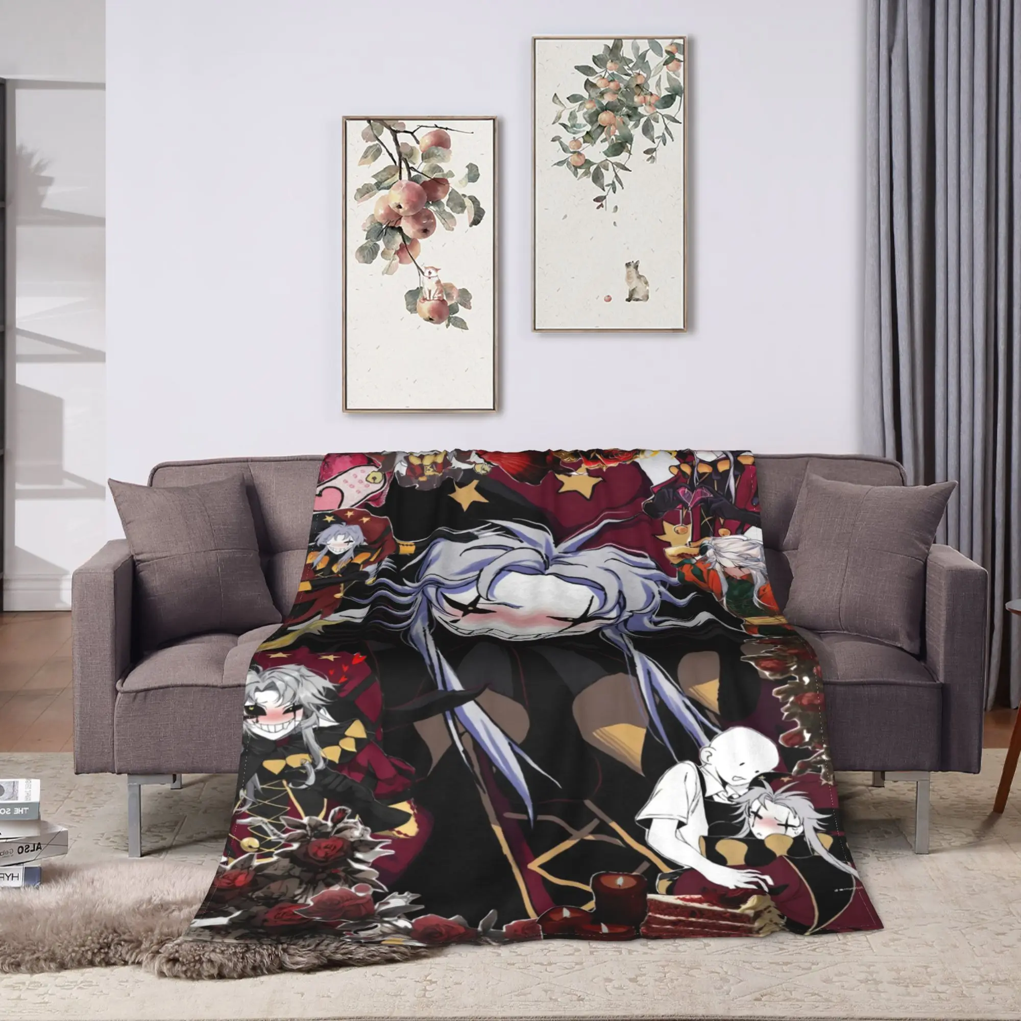 The Freak Circus Flannel Blanket  Soft Durable Throw Blanket for Couch Bed Picnic Graphic Bedspread Sofa Bed Cover