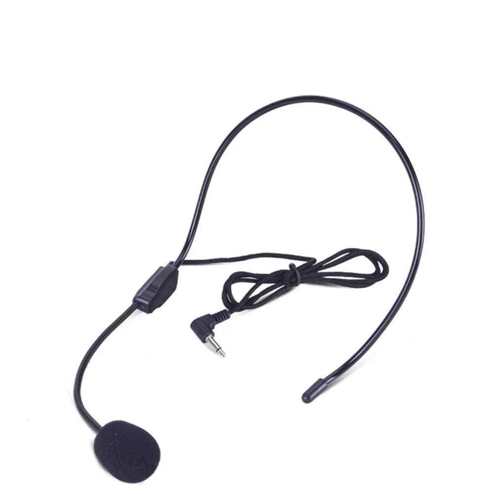 Portable Head-mounted Headset Microphone Wired 3.5mm Plug Guide Lecture Speech Headset Mic For Teaching Meeting