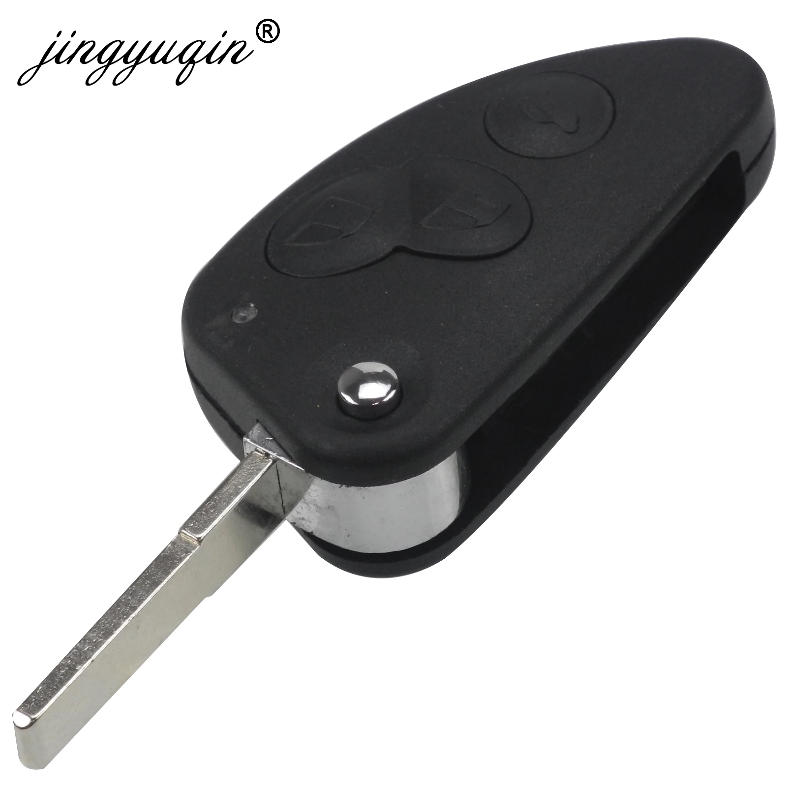 jingyuqin dla Alfa Romeo 147 156 166 GT 2/3 przyciski składany zdalny kluczyk samochodowy Shell SIP22 obudowa zastępcza ostrza